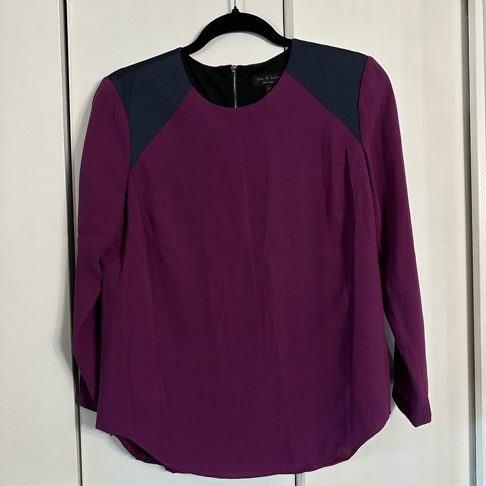 rag & bone Purple Blouse